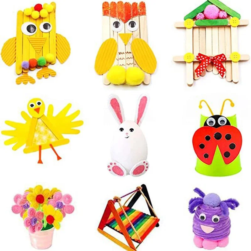 Children Handmade Toys DIY Material Bag Early Education Puzzle Toy Creative Decorations Hands on Ability Twisting Rod TMZ