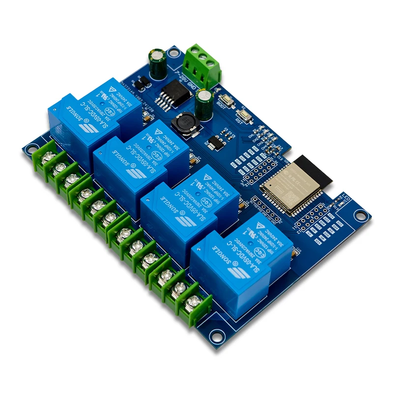 DC7-28/5V power supply ESP32 WIFI Bluetooth four-way 30A relay module ESP32 development board