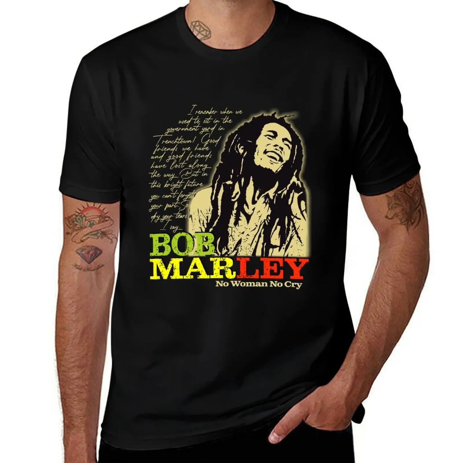 

Roots Rock Reggae Music Bob Mar Ley No Women No Cry For Fans Logo Cheap Logo Love Trending T-Shirt