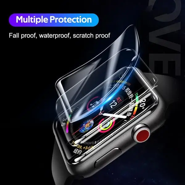 Screen Protector film For Apple Watch ultra 2 49mm 45mm 41mm 44mm 40mm 42mm 38mm HD Hydrogel accessories series 9 8 7 6 5 4 3 Se