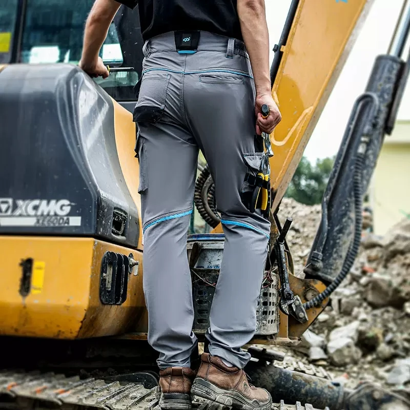 Repairman Pants Autumn Multi Pockets Pants Men High Elasticity Work Pants Construction Working Pants Men Workwear Cargo Trousers