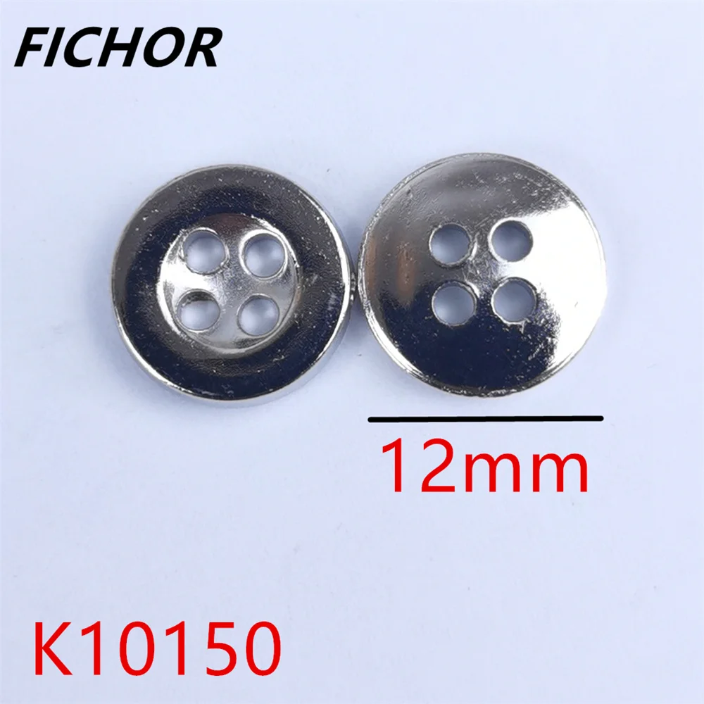 30/50pcs 12mm 4 Hole Silver Resin Sewing Buttons Cute Solid Color Round Shape Button for Baby Kids Clothes DIY Accessories