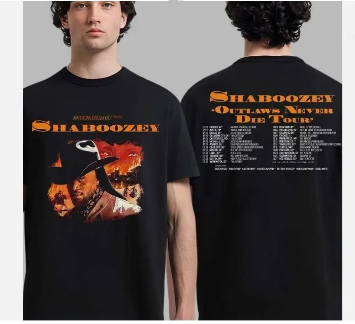 Shaboozey Outlaws Never D Tour 2026 T-Shirt