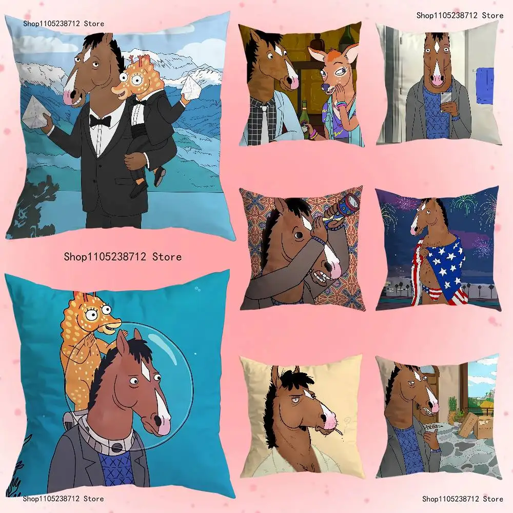 

Cartoon B-BOJACKs H-HORSEMAN Pillowcase Pillowslip Cushion Plush Boys Girls Cartoon Anime Kawaii Decoration Kids Birthday Gifts