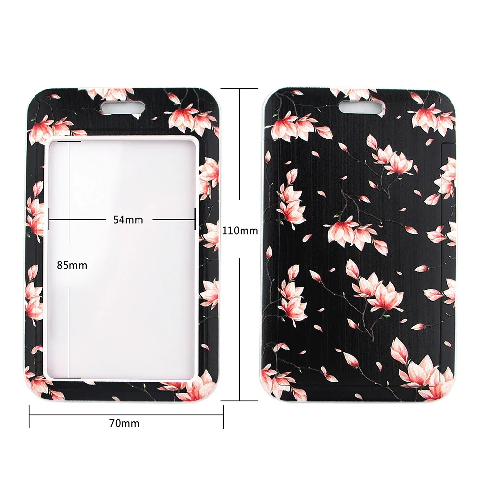 Nowy Sakura Cherry Blossoms Flower lanyard card ID Badge Holder Keychain Pass Gym Mobile Kids Key Holder Key Rings Gift — zdjęcie 7