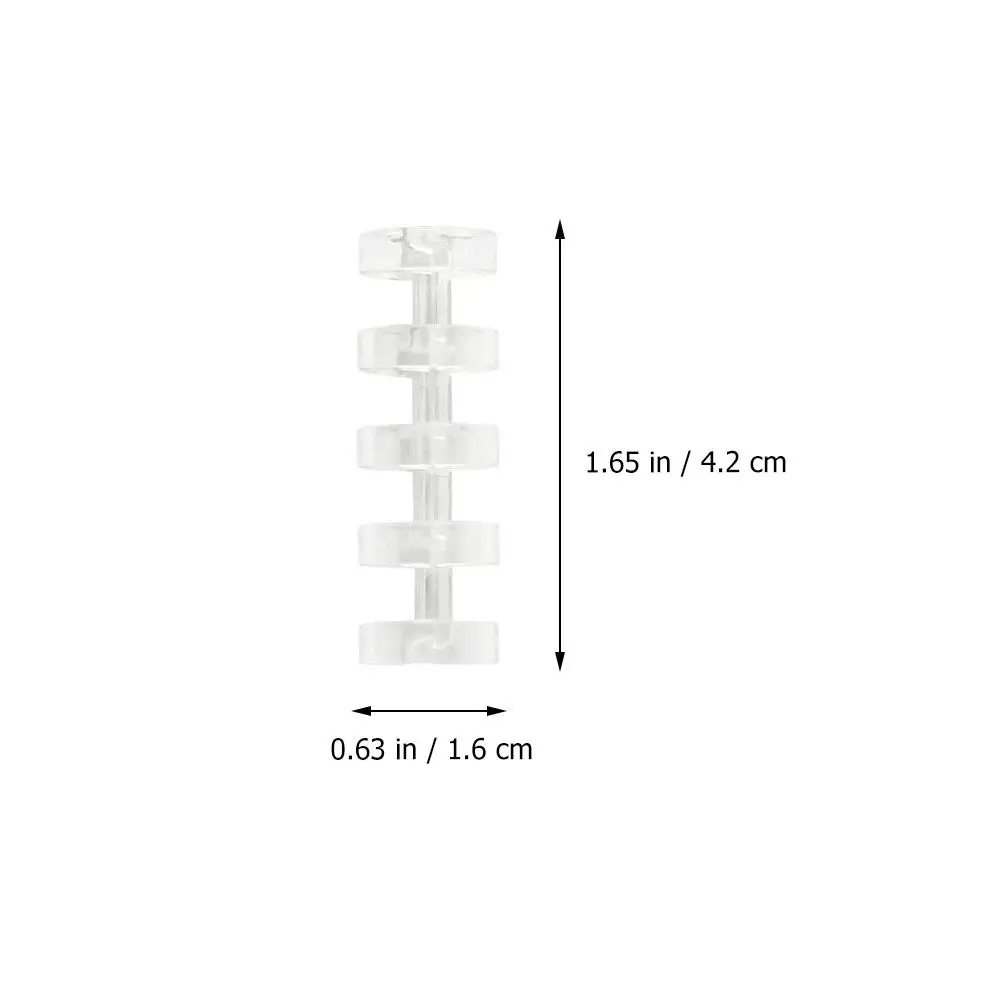 Segmented Binder Clips Plastic Office School File Binder Loose Leaf Notebook Stationery Supplies Multifunctional