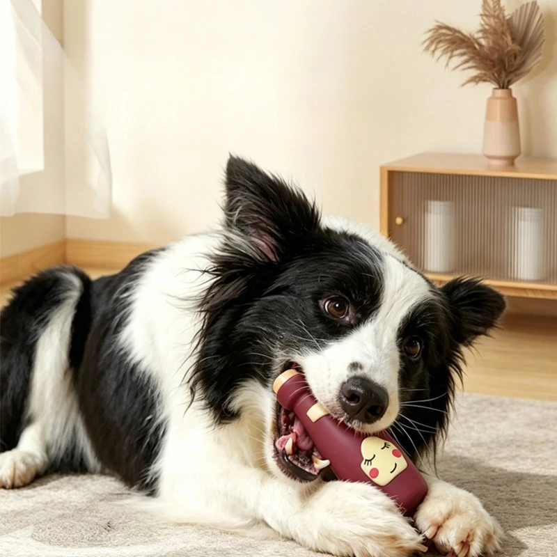 Juguete interactivo perro botella vino masticable limpieza dental púas - imagen 5