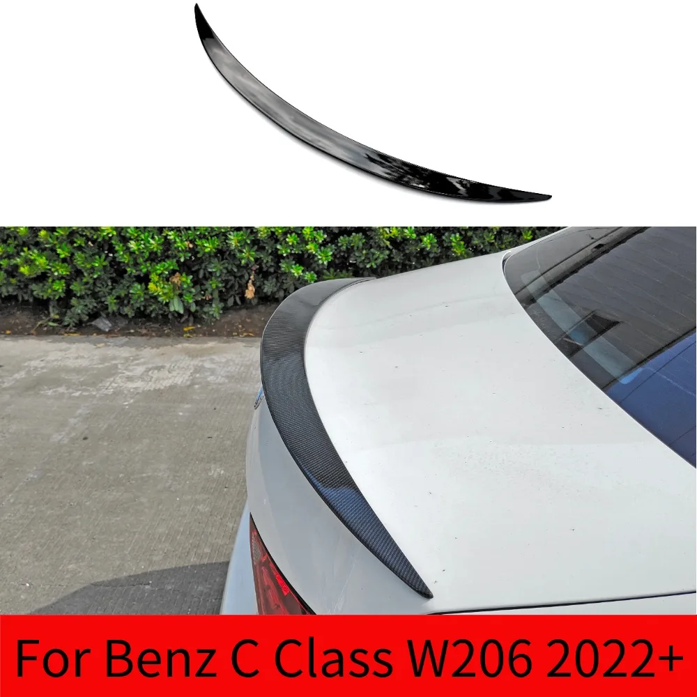 

For Mercedes Benz C Class W206 C200 C260 C300 C43 C63 AMG 2022 2023 Rear Spoiler Wing Tail Tuning Top Trunk Lip Spoiler Wing