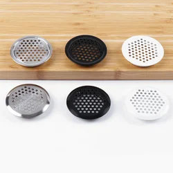 10PCS/Lot Stainless Steel Air Vent Grille Cover Black White Wardrobe Cabinet Mesh Hole Ventilation Plugs Dia.19mm 25mm 35mm 53mm