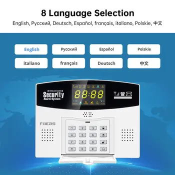 Fuers Tuya Smart WIFI 4G 2G GSM alarm systém 433MHZ bezdrátový kabelový bezpečnostní zónový Link Alexa Google senzor pohybu 8 nejlepší prodej odemknout zařízení Zong 4G - №6