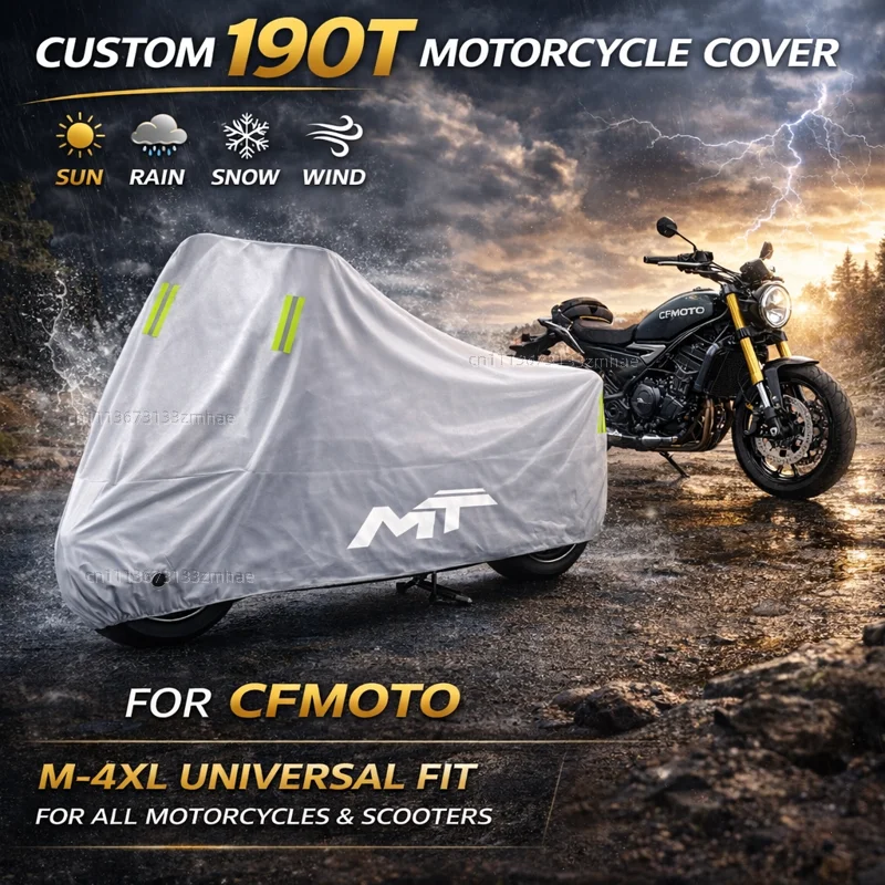 

For Cfmoto Cf moto 450Mt 650Mt 700Mt 800Mt 450 700 800 Mt Motorcycle Cover Waterproof UV Protective All Weather Cover