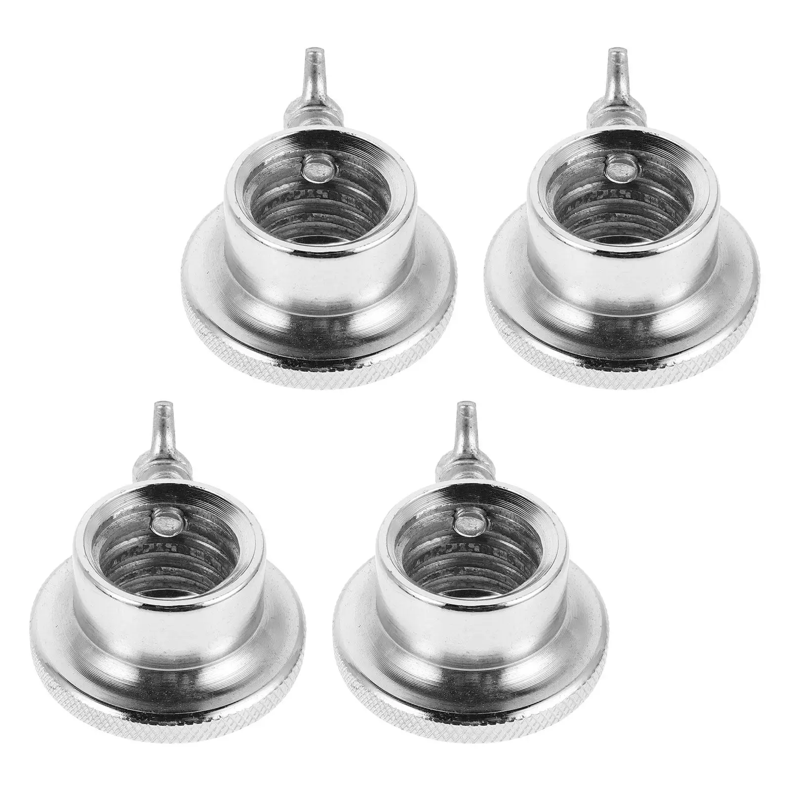 4Pcs Steel Barbell Clamps Spinlock Dumbbell Collars 28Mm Threaded Weight Lifting Locks Gym Home Fitness Safety Clips
