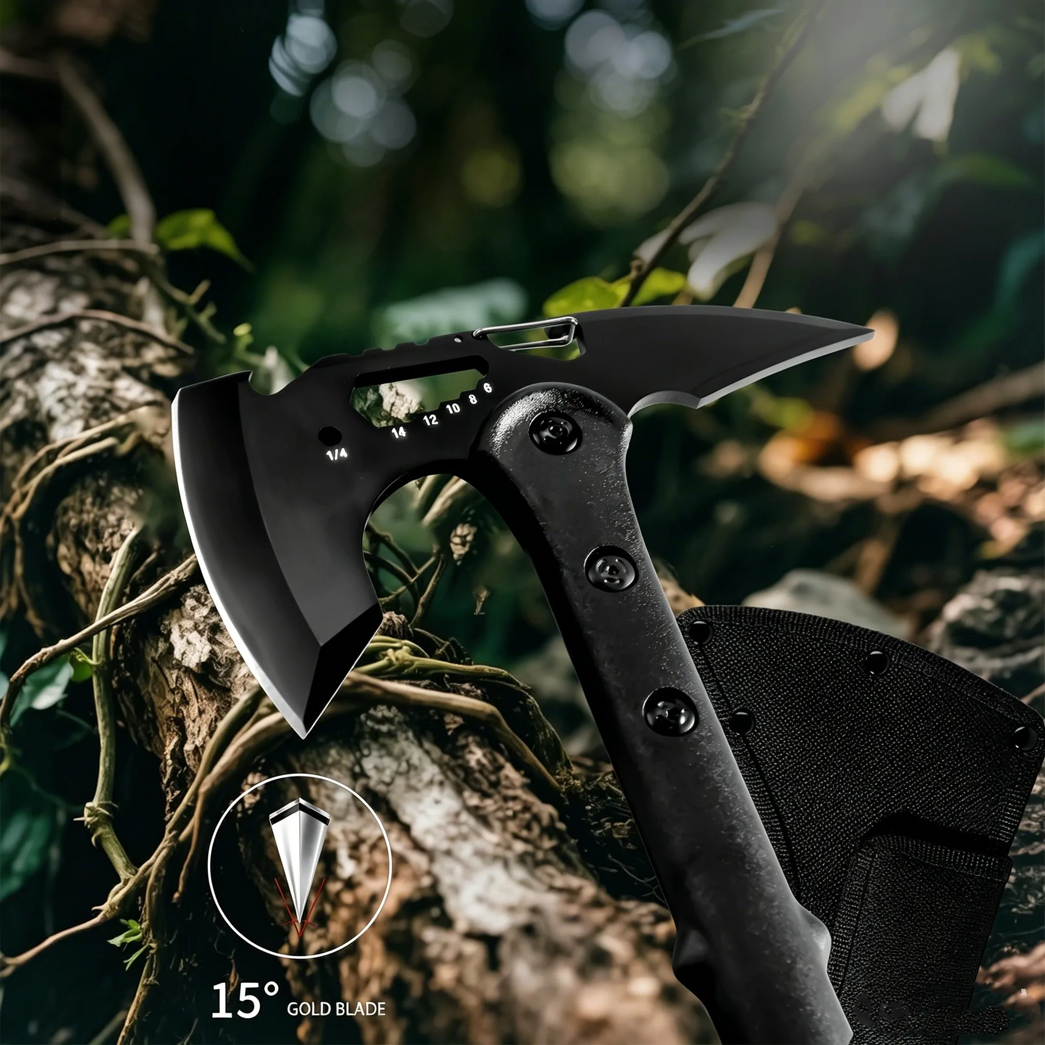 فأس تكتيكي محمول متعدد الوظائف - مراجعة Outdoor Hunting Vehicle وسعره