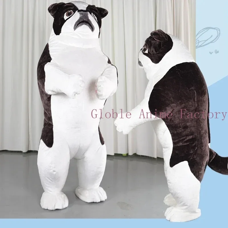 

2.6M Huge Dog Inflatable Costume Birthday Party Role Play Funny Props Mascot Set Plush Doll Role Playing Dog Suit