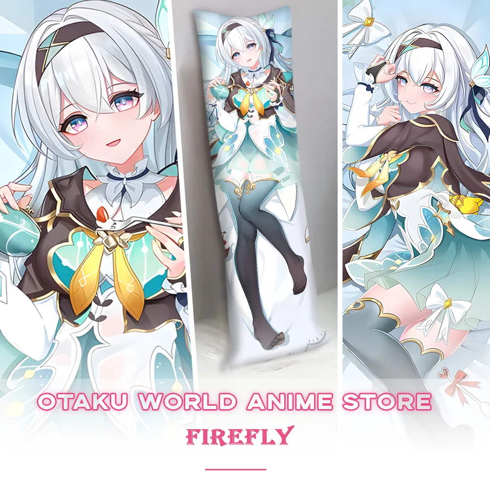 Dakimakura Honkai Star Rail Firefly Pillowcase Anime Firefly Decor Bedding Pillow Cover Hugging Body Cushion Cover Cosplay Props