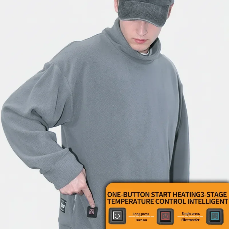 

Winter heated clothing with composite heating fibers and intelligent constant-temperature control, suitable for men and women