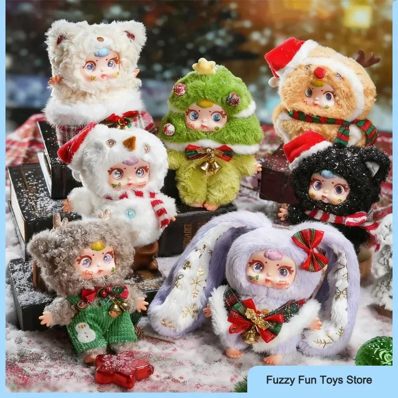 

Mm Milk Cand Рождественская серия Тайная слепая коробка Сумка Подвески Работа-компаньоны Украшения для рабочего стола Плюшевые игрушки Тайная коробка Веселые подарки