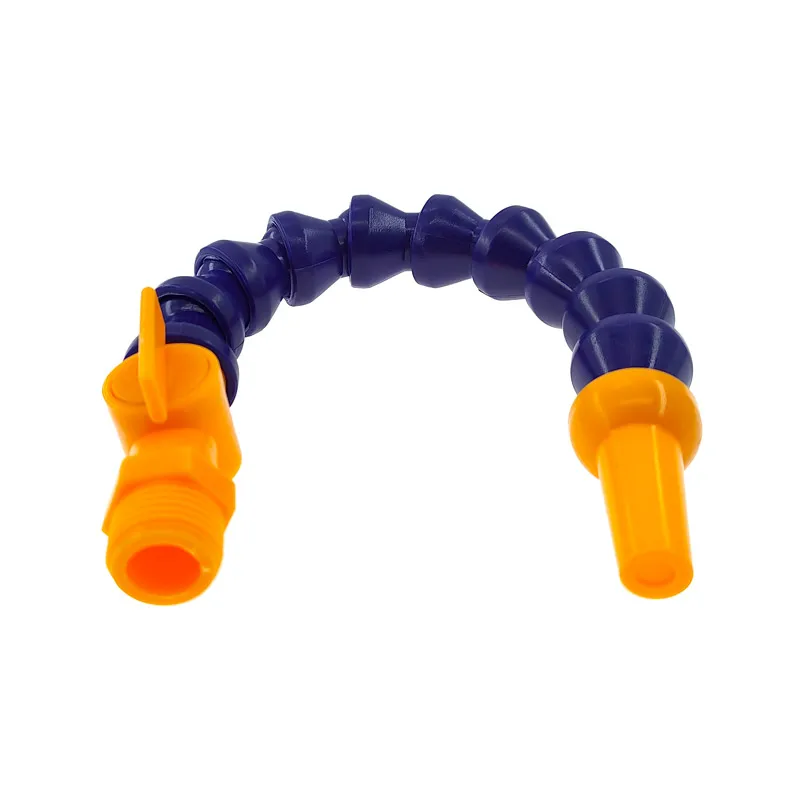 600mm 1/4 3/8 1/2 Round Nozzle Plastic Flexible Water Coolant Oil Tube Hose with Flat Nozzle for CNC Milling Lathe Cooling Pipe image 5