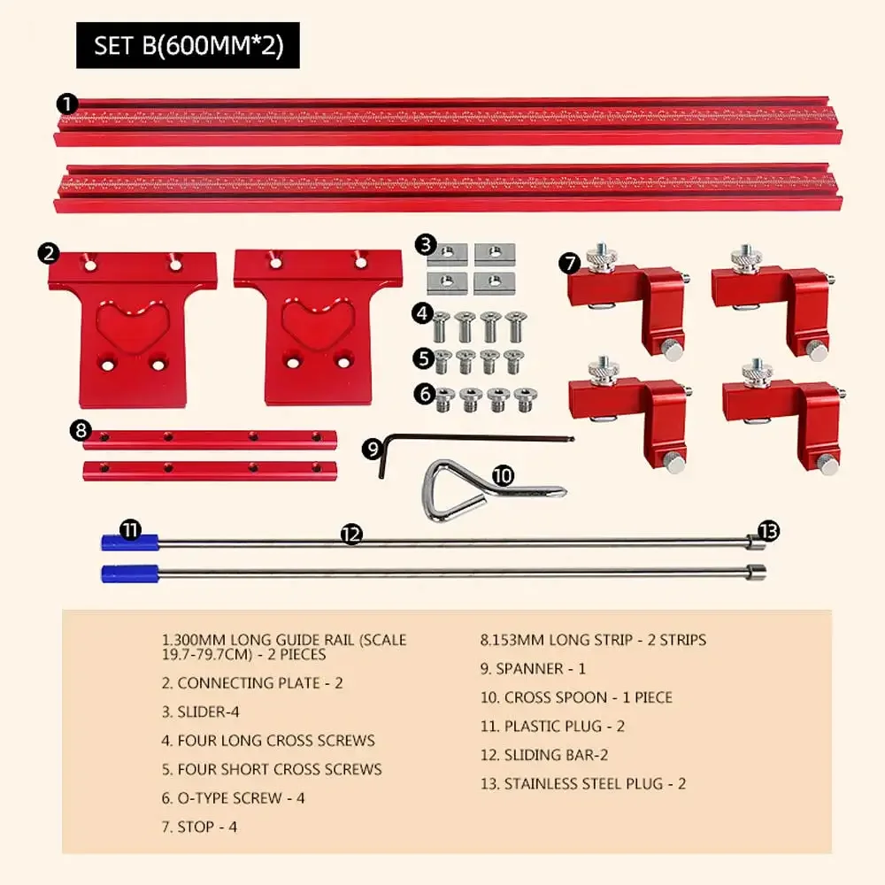 

Electric Circular Saw Parallel Guide Rail 600mm Rail Cutting And Plate Positioning Auxiliary Tool
