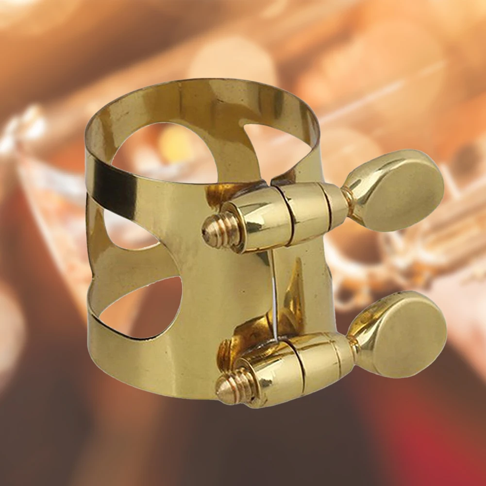 ساكس الساكسفون المعبرة المشبك كليب مع مسامير ألتو الساكسفون ضمد الذهب معدن ضمد كليب المشبك ل الساكسفون المعبرة