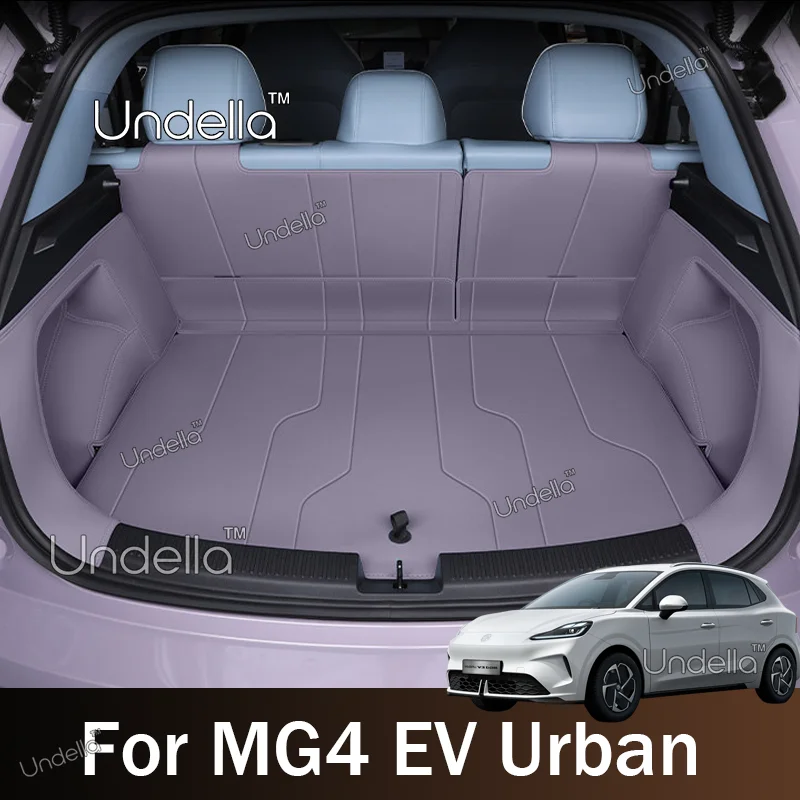 Leder-Kofferraummatte für MG4 EV Urban 2026 2027, Kofferraumabdeckung, Teppich, Kofferraumteppich, Innenraum-Autozubehör