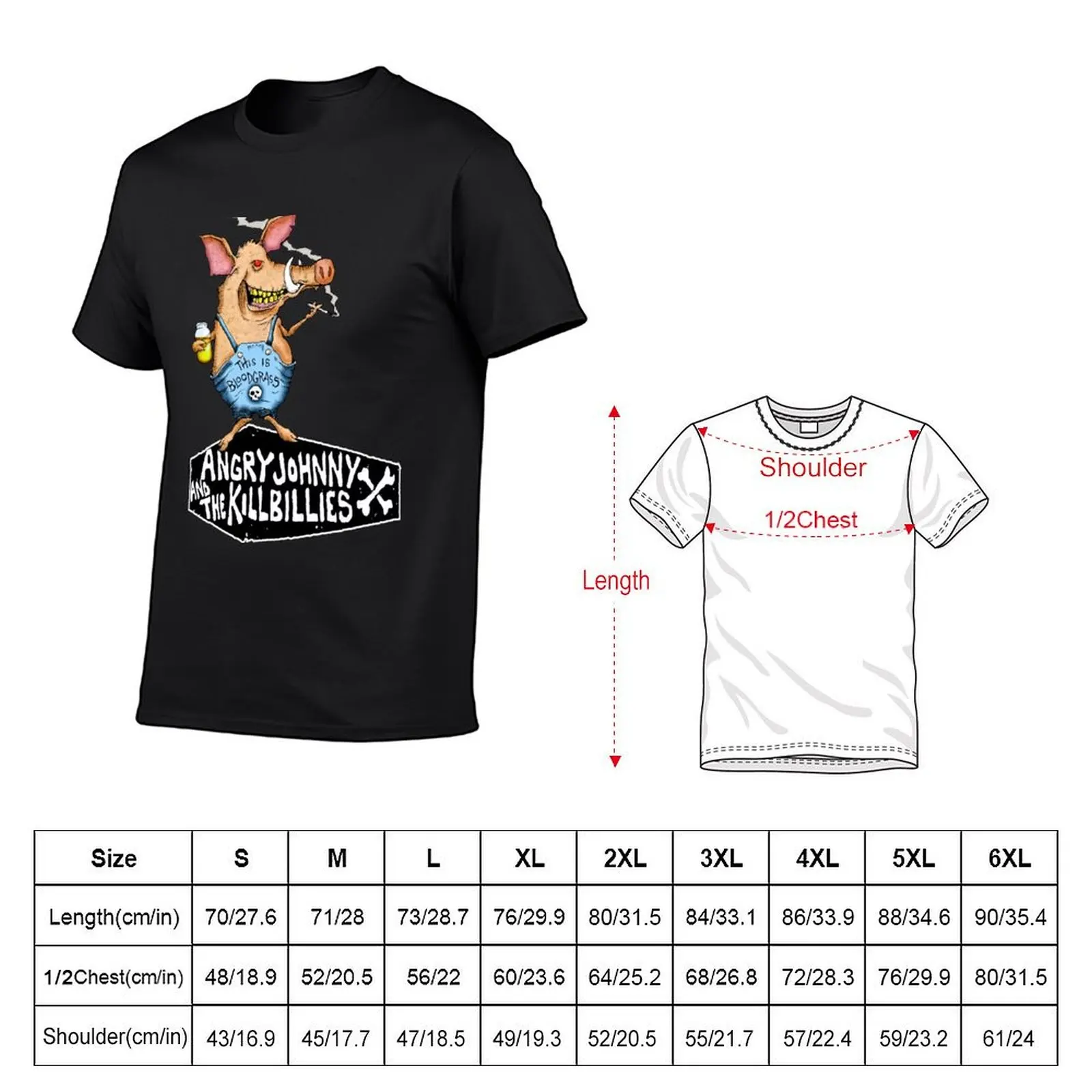 Bloodgrass Piggy T-Shirt Blouse anime figures vintage anime shirt street wear clothes for men