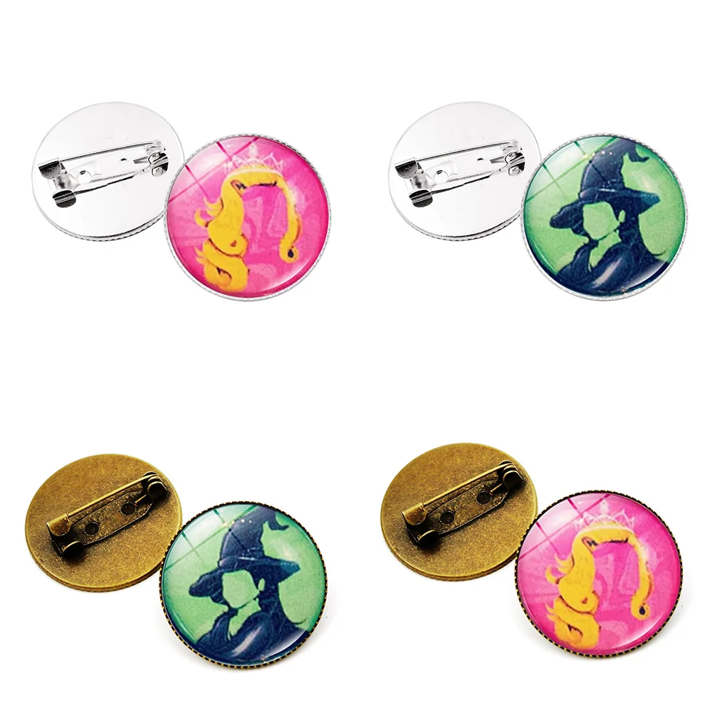 WICKED The Musical Pin Creative Badge Cartoon Brooch Lapel Pins Bag Backpack Hat Decoration Movie Inspired Jewelry Props Gift