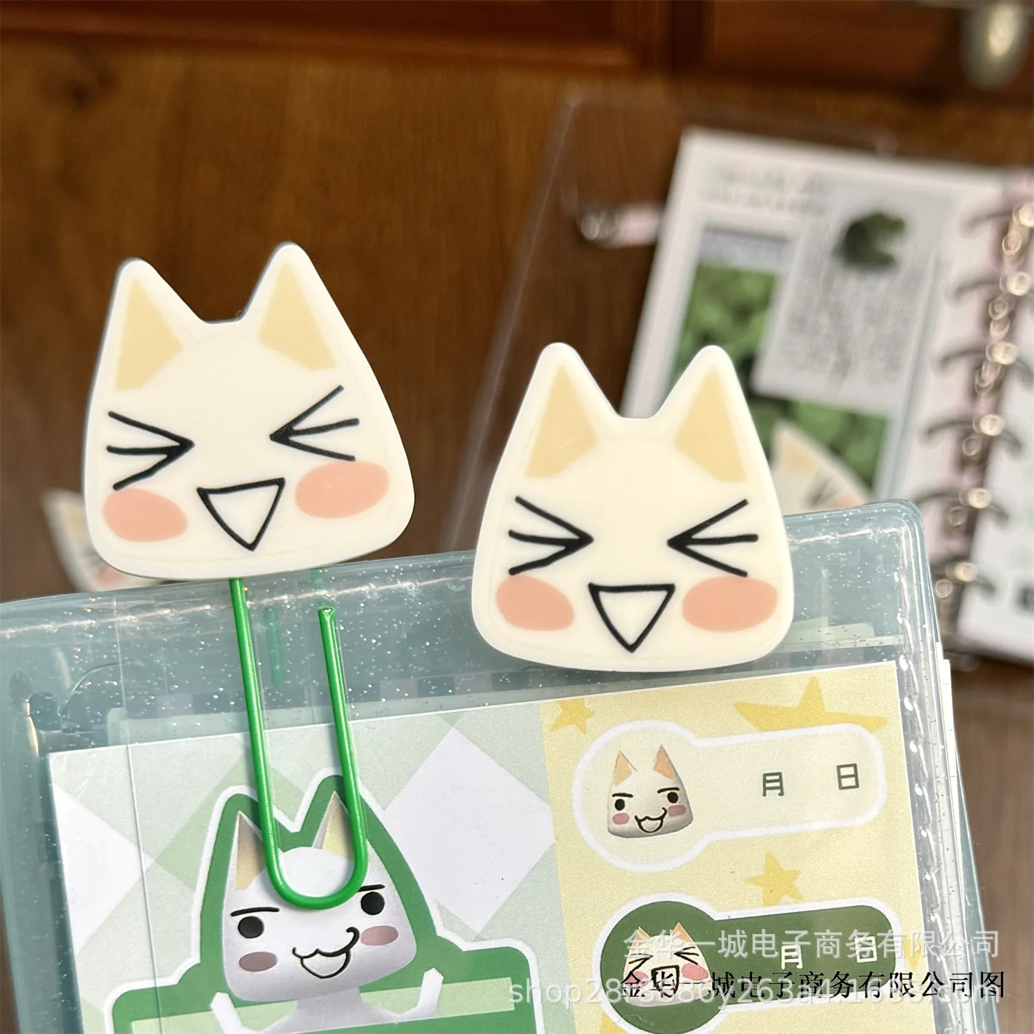 10 PCS Kitten Paper Clip, DIY Hand Account Material Decoration Fixed Clip Accessory, Cultural and Creative Inner Page Pin
