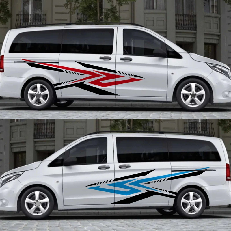 

2Pcs/Lot For Mercedes Benz Vito V Class Viano W447 W639 W638 Car Stickers Camper Van Graphics Vinyl Decals Tuning Accessories