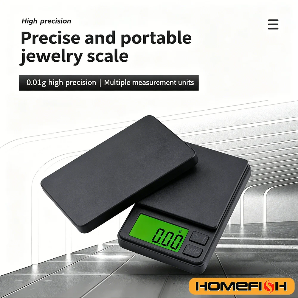 0.01g High Precision Digital Jewelry Scale Portable Mini Electronic Scale for Gold Silver Coin Herb Food Kitchen Weighing gallery 2