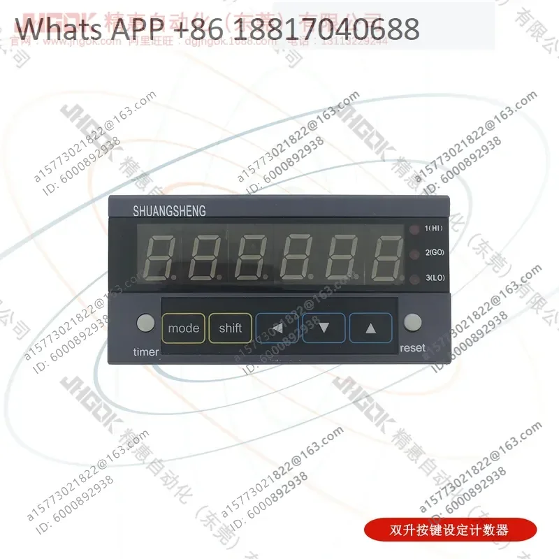 1PC for CU-62K Intelligent LED 6-Digit Button Setting Counter Single Row Meter Counting Switch Double Liter Manufacturer