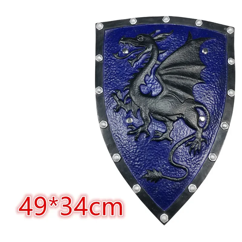 Medieval guerreiro real guarda coração escudo cosplay arma prop filme jogo anime role play halloween link cos presente plutônio 1:1