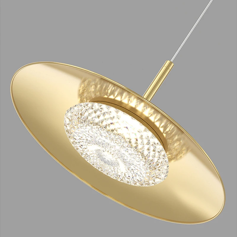 النمط الكلاسيكي الحد الأدنى قلادة ضوء الشمال المعادن قلادة LED غرفة المعيشة غرفة الطعام متجر ديكور داخلي مصباح معلق