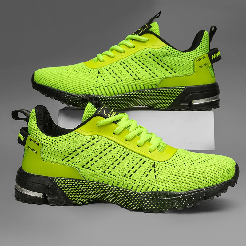 

Running Shoes for Men Outdoor Sports Walking Shoes Men's Shock-Absorbing Lace-Up Sports Shoes Suitable for Street Jogging Hiking