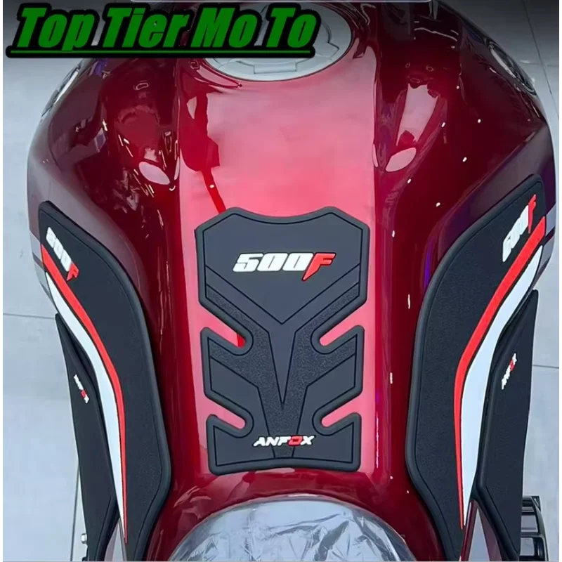 New Fit For 500F 2025-2026 Protector Anti Slip Tank Pad Sticker Fishbone patch Gas Knee Grip Traction Side Pad 3M Decal