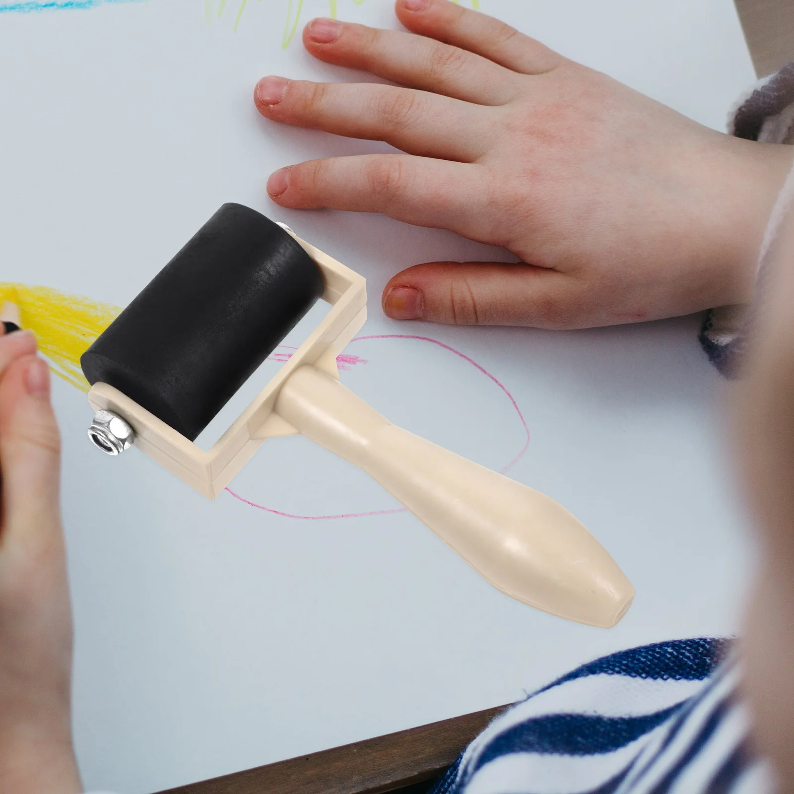 5 قطعة أداة الأسطوانة الطباعة البلاستيك ختم الأسطوانة لصياغة الطباعة الغراء تطبيق الفن العرض سكرابوكينغ #4