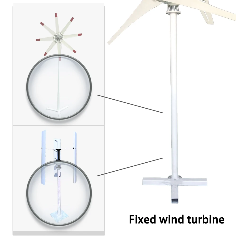 Pipe Mount 1.5m Tower for Vertical Wind Turbine Horizontal Axies Wind Turbine  Pole, Wind Generator Accessories Part