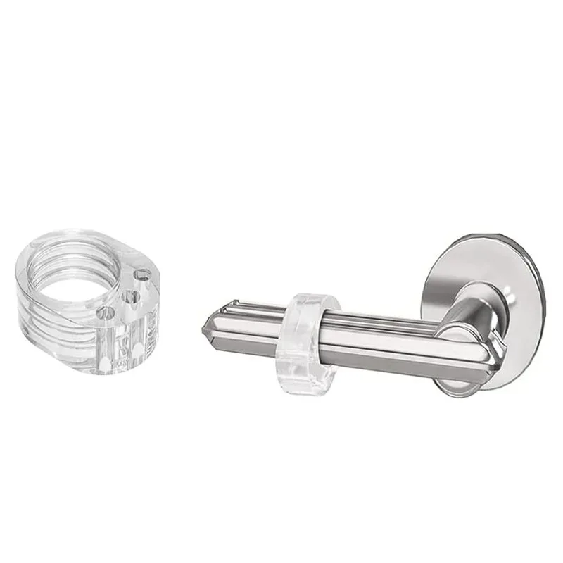 5 pçs rolha de porta punch-livre anti-colisão anel maçaneta da porta buffer almofada de proteção de parede transparente maçaneta pára-choques