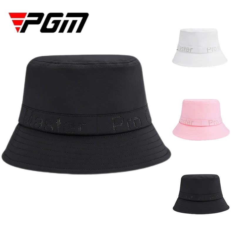 

PGM Lady Fashion Golf Bucket Hats Breathable Golf Fisherman Cap Women Letter Printed Sun Visor Girls Outdoor UV-proof Caps