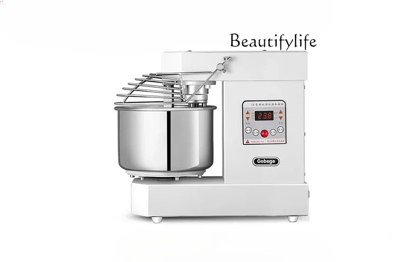 Two-speed double-action dough mixer mixing and kneading machine for commercial use