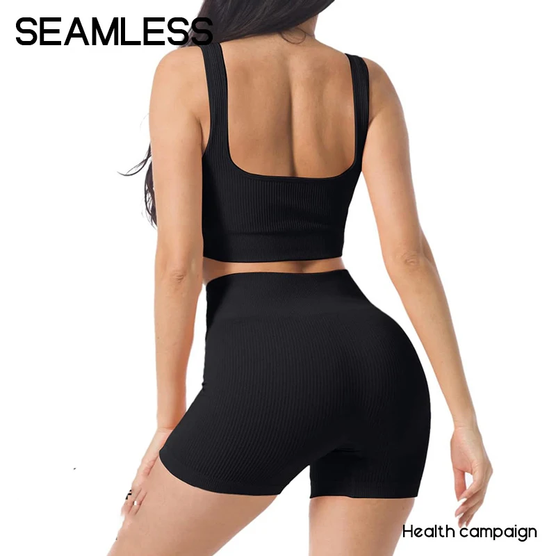 High Waist Yoga Shorts Women Seamless Scrunch Butt Yoga Shorts Push Up Gym Shorts Athletic Booty Workout Short Women Clothing