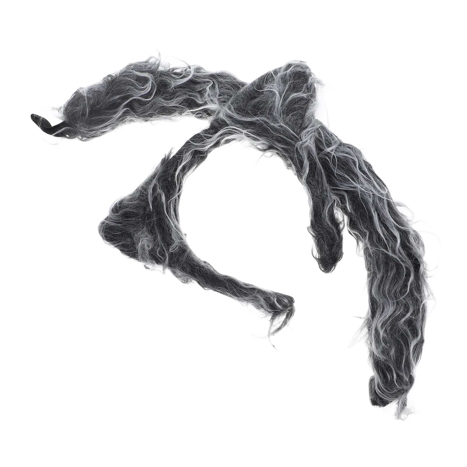 

1 set Wolf Cosplay Costume Set Decorative Animal Tail Headband Party Supplies Role Play Props Furry Accessories Halloween
