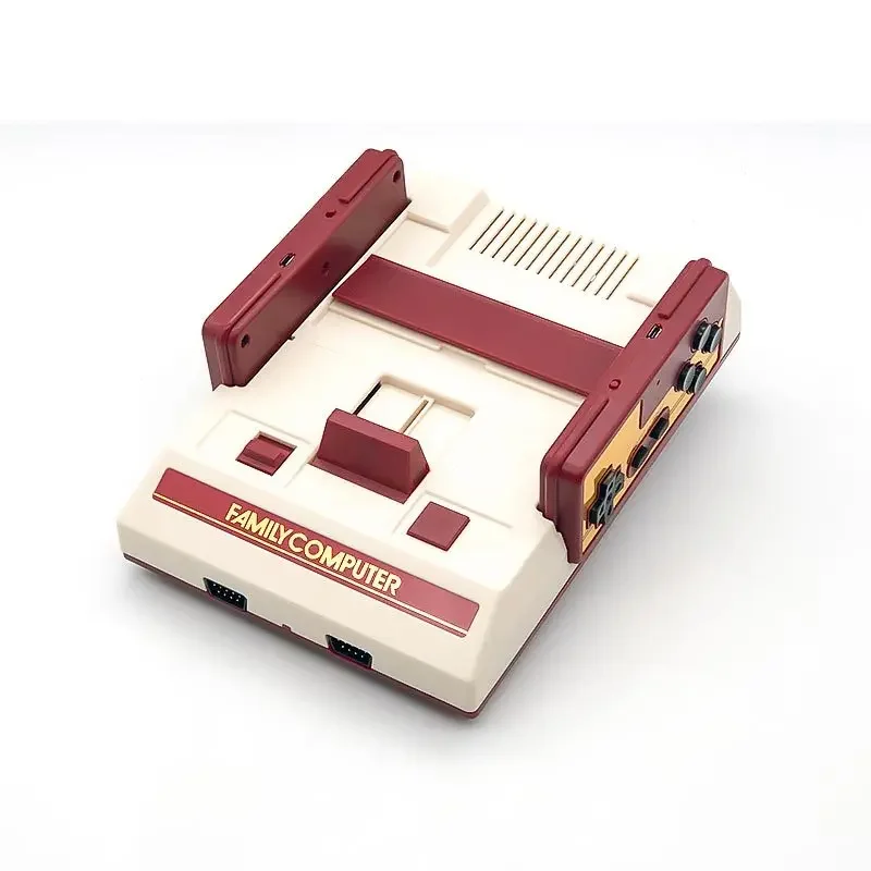 

HB-102 Wireless TV Game Console for NES FC 2.4G HD with 2 Controllers Supports Game Cards Red White Retro Video Game System