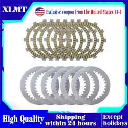 Motorcycle Clutch Friction Plates & Steel Plates Disc Kit For Kawasaki KDX200SR KL250 KLX250ES KLX250R KLX250SF KLX250SR KLX300R
