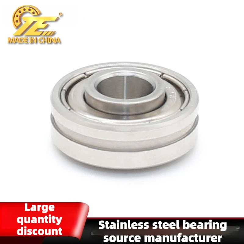 Stainless steel deep groove ball bearingS625ZZinner ring double convex outer ring open single slot non-standard special bearing