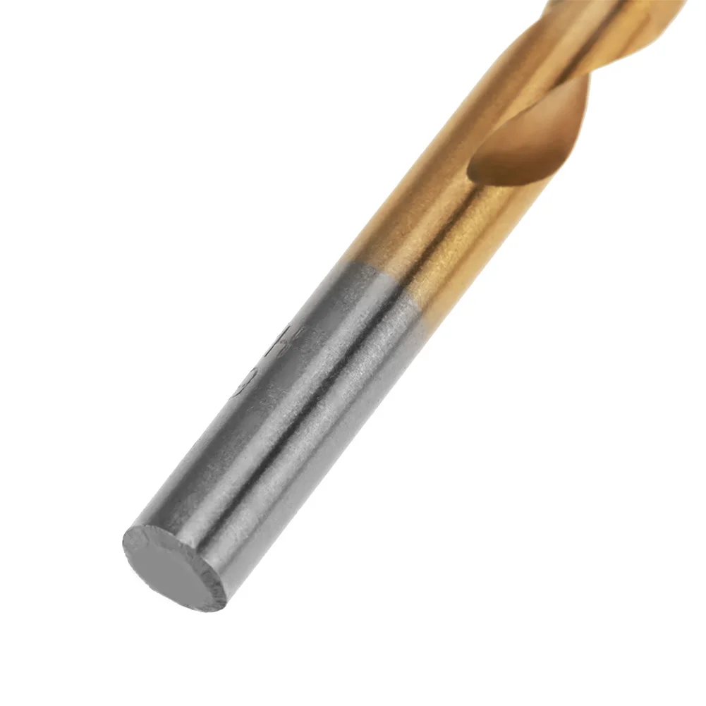 13Pcs 1.5-6.5mm High Speed Steel Titanium Coated Twist Drill Bits Set Tool with Round Handle