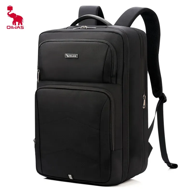 OIWAS-mochila para ordenador portátil expandible de gran capacidad para hombre y mujer, puerto de carga USB, bolsa impermeable para ordenador de