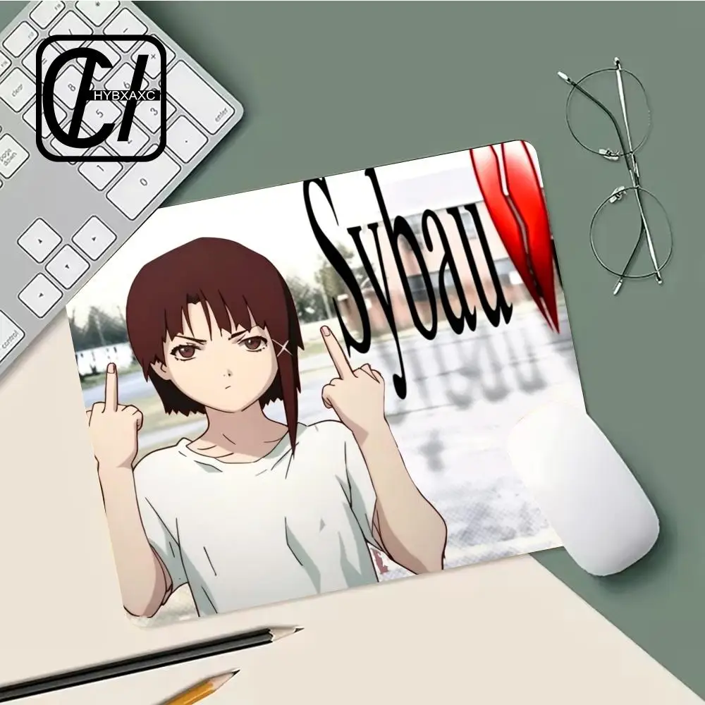 Gamer Desk Pad Serial Experiments L-Lain Mouse Stitch Mouse Pad Anime Mat Small Mouse Pad Gamer Pc Gaming HYBXXC