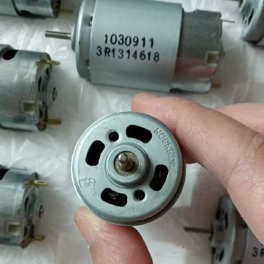 380 Motor DC 24V Long D-Cut Shaft Medium Low Speed High Torque Electric Tool DIY Aircraft Accessories Vehicle Parts Engine