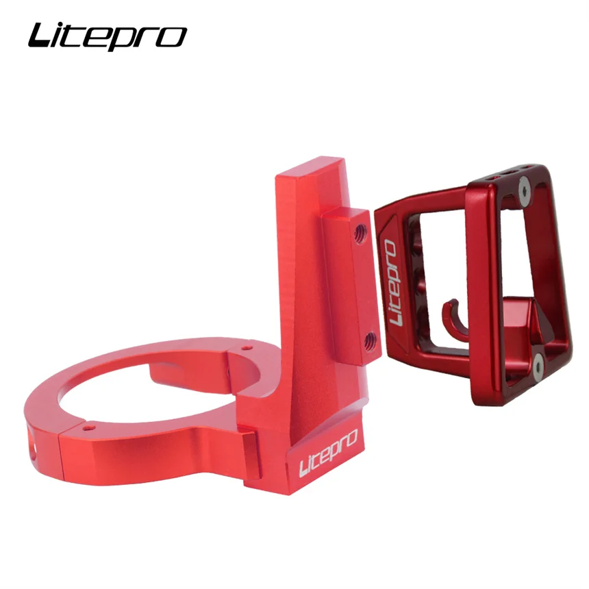 Litepro Folding Bicycle Front Pack Pig Nose Bracket Bicycle Aluminum Alloy Front Rack Bracket For K3Plus P8 Fnhon